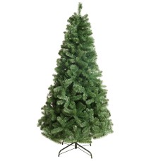 7ft Neo Scandinavian Tips Spruce Fir Tree Artificial Christmas Tree Xmas Realistic Branches Green Natural Branches with Solid Metal Legs 