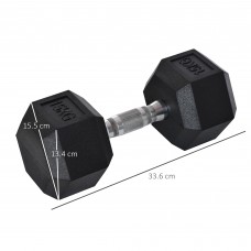 1 x 15kg Hex Dumbbell Weight