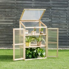 Neo Mini Grey Growhouse Greenhouse Cold Frame - Wood