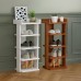 Neo Multi-Layer Wooden Shoe Rack - White and Walnut