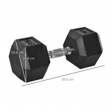 1 x 20kg Hex Dumbbell Weight