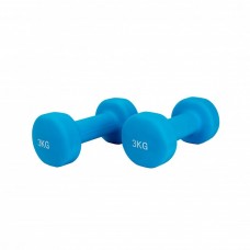 2 x 3kg Pair of Neoprene Dumbbells Weights