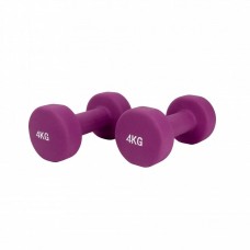 2 x 4kg Pair of Neoprene Dumbbells Weights