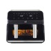 Neo Black Electric 8.5L Digital Air Fryer with Dual Drawer and Glass Viewing Window