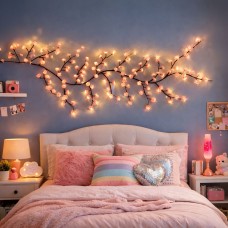 Neo 2.3M LED Cherry Blossom Fairy Lights Garland with 144 LEDs 8 Lighting Modes & 6 Hour Timer Function