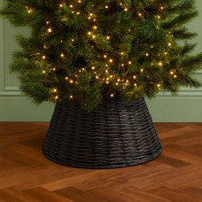 Neo Hand-Woven Willow Christmas Tree Skirt Wicker Tree Collar Neo Hand-Woven Willow Christmas Tree Skirt Wicker Tree Collar