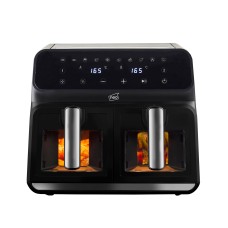Neo Black Electric Dual Drawer 8.5L Digital Air Fryer & Windows