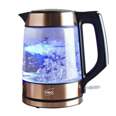 Neo Cordless Nordic Illuminated Glass Kettle Copper