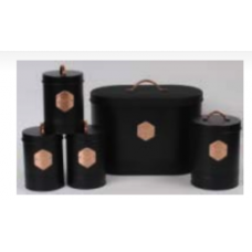 5PC Kitchen Canister Set - Matte Design