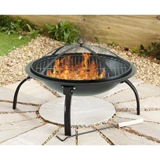 Steel Folding Firepit & BBQ