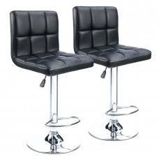  2 x Black Milan Bar Stools