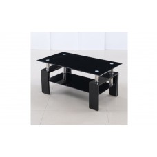 Black 2 Tier Coffee Table