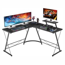 Neo Black Corner L-Shaped Computer Desk