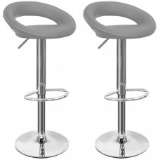  2 x Grey Corona Bar Stools