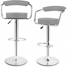  2 x Grey Casino Bar Stool