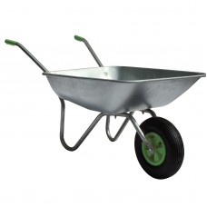 65L Wheelbarrow with Galvanised Pneumatic Tyre