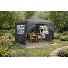 Neo 3Mx3M  Gazebo, Waterproof Party Tent Camping Canopy Marquee with Carry Bag Grey