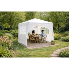 Neo 3Mx3M  Gazebo, Waterproof Party Tent Camping Canopy Marquee with Carry Bag White